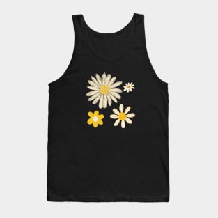 Daisies Retro Since Positive Flora Minimalist Tank Top